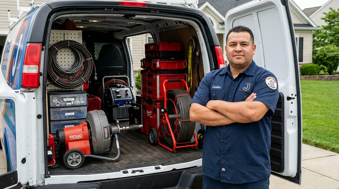 Professional drain cleaning equipment and Johns Plumbing LLC plumber in Laguna Niguel