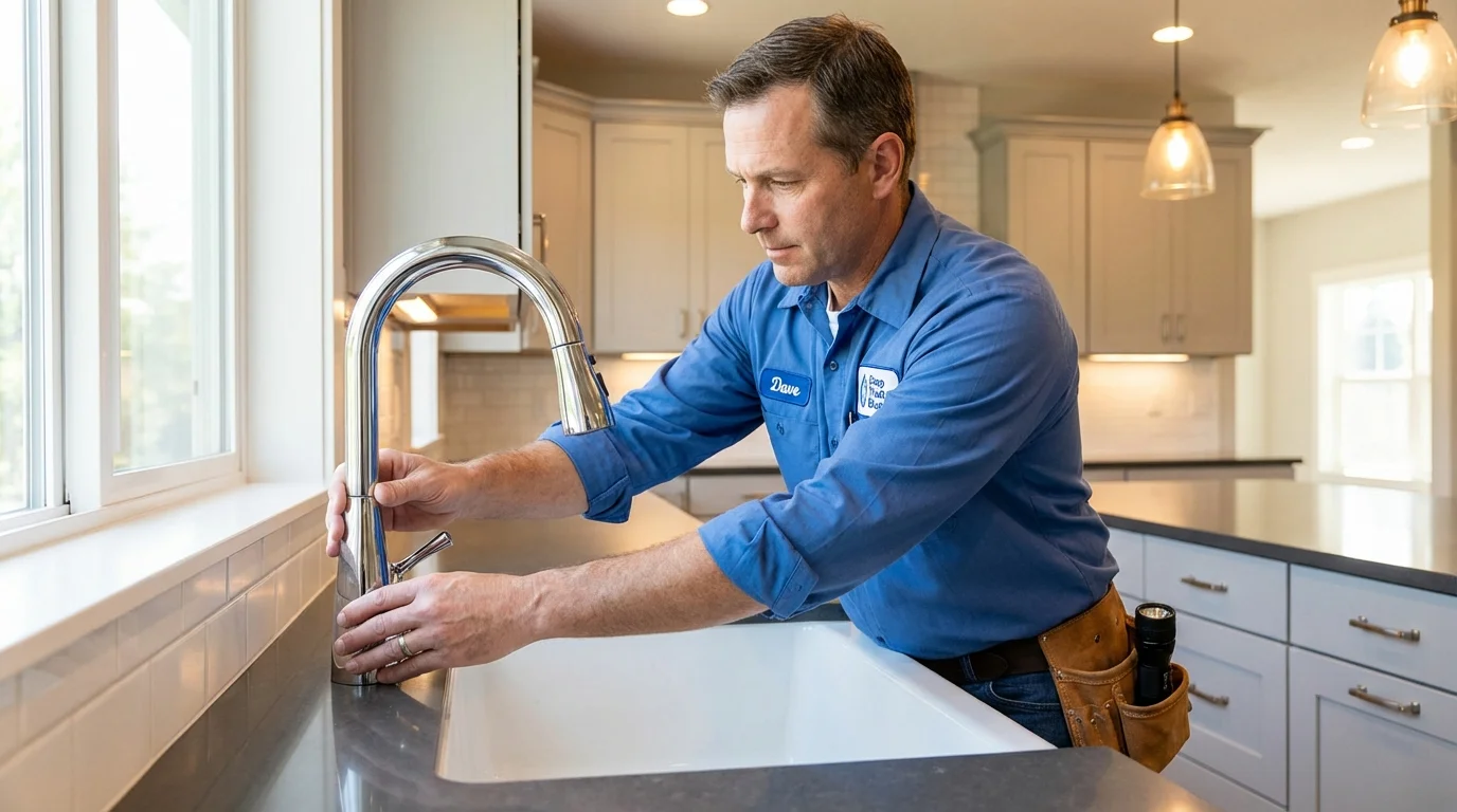 Kitchen faucet installation by Johns Plumbing LLC in Laguna Niguel